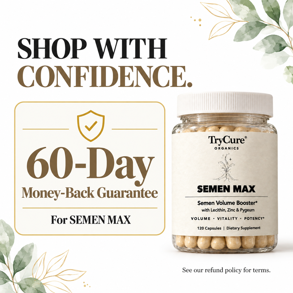 TryCure® MAX OUT LOAD BOOSTER — 60-day money-back guarantee