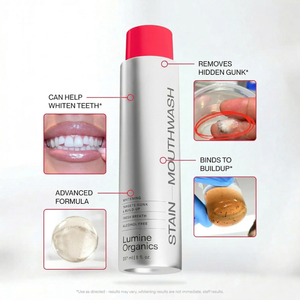 Not just "whitening mouthwash" — it's your smile finally coming back
