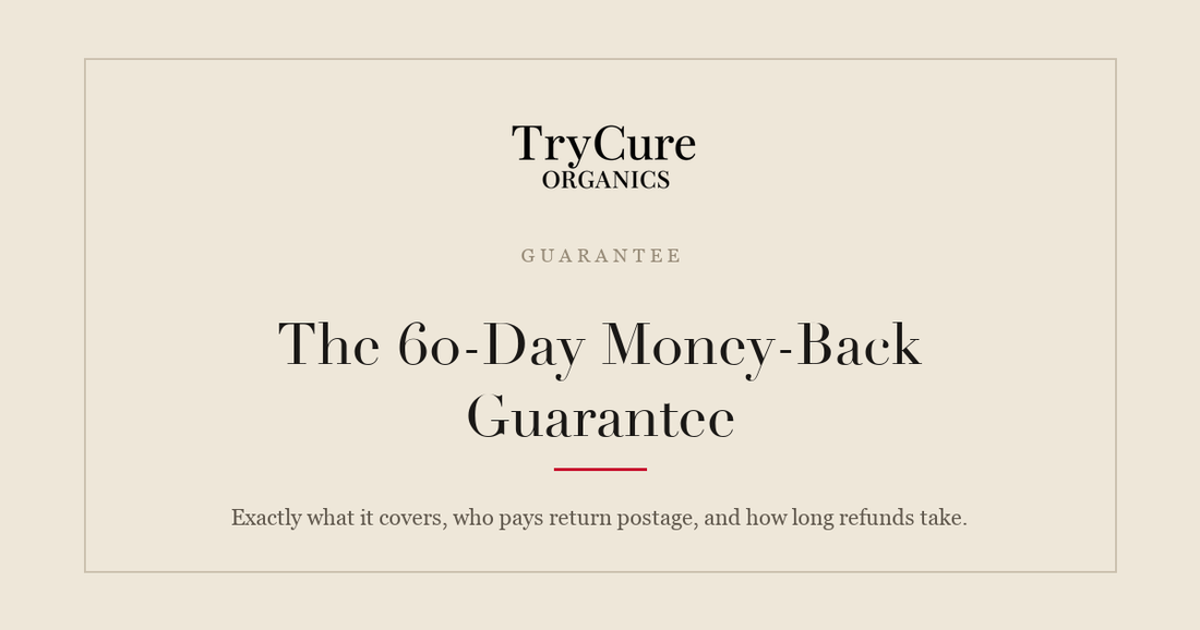 The TryCure 60-day money-back guarantee