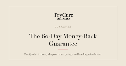 The TryCure 60-day money-back guarantee