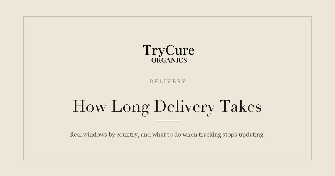 TryCure shipping and delivery times
