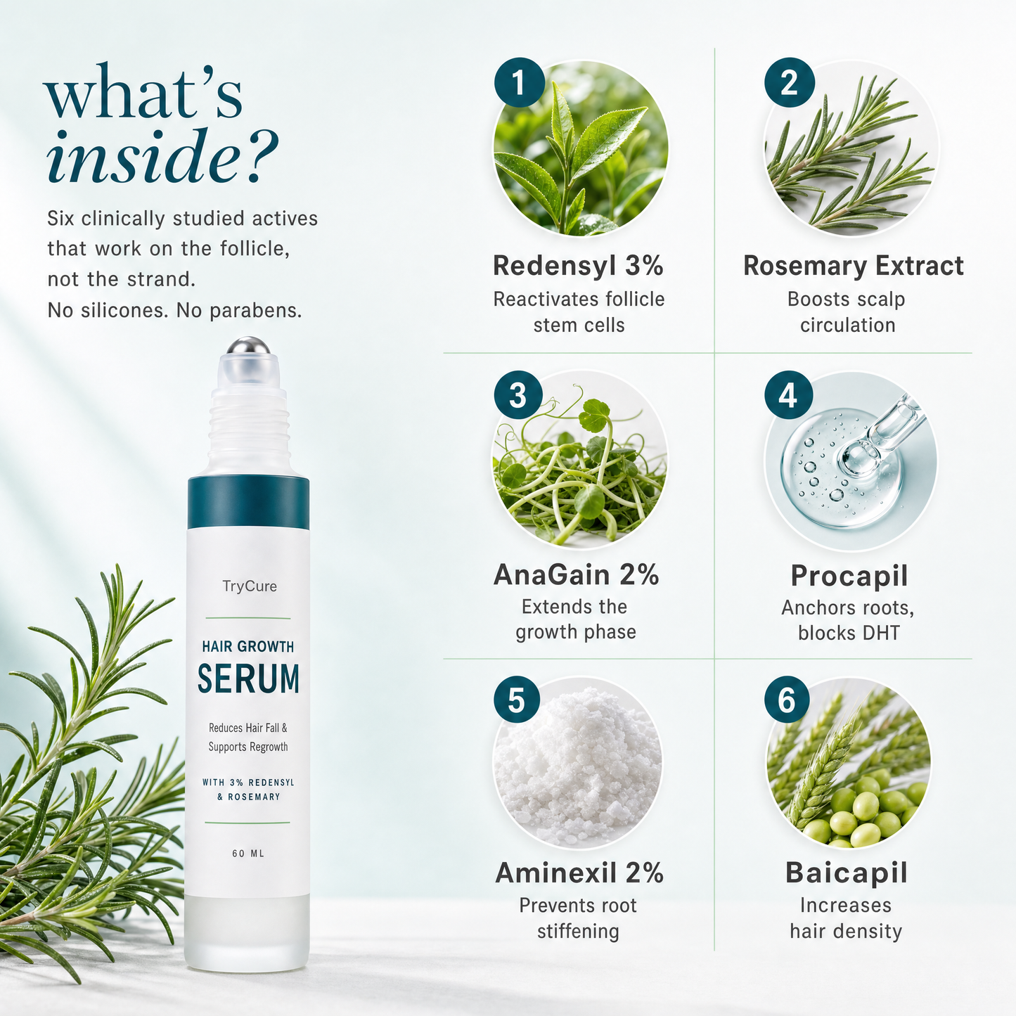 TryCure® Korean Rosemary Hair Serum