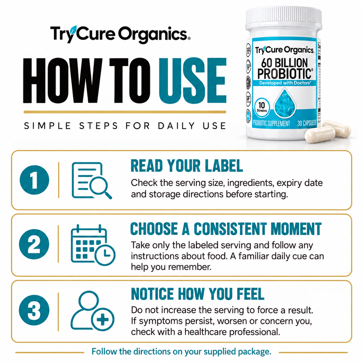 TryCure gut restore — gallery 05 how to use