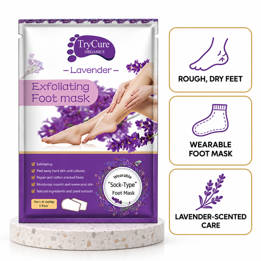 TryCure lavender foot mask — gallery 01 hero