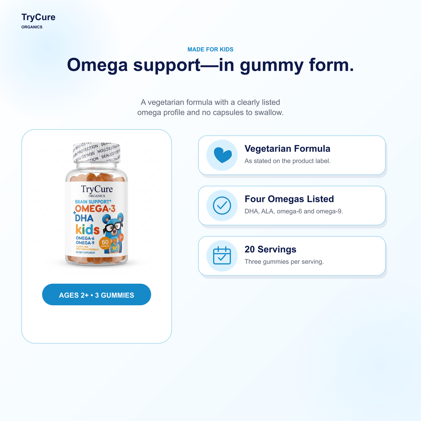 TryCure® Omega 3 - DHA Gummies For Kids — why this one (4 of 7)
