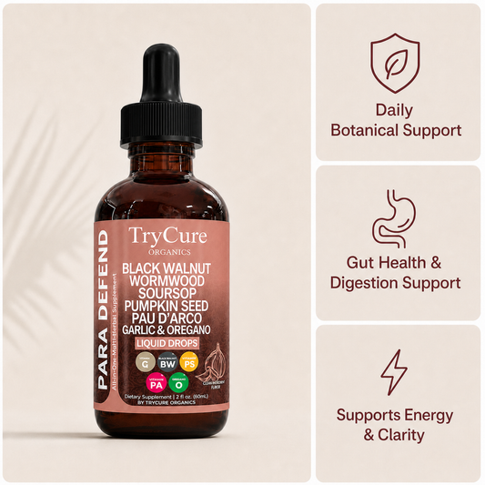 TryCure Black Walnut Wormwood Parasite Cleanse — 01 hero coral bottle