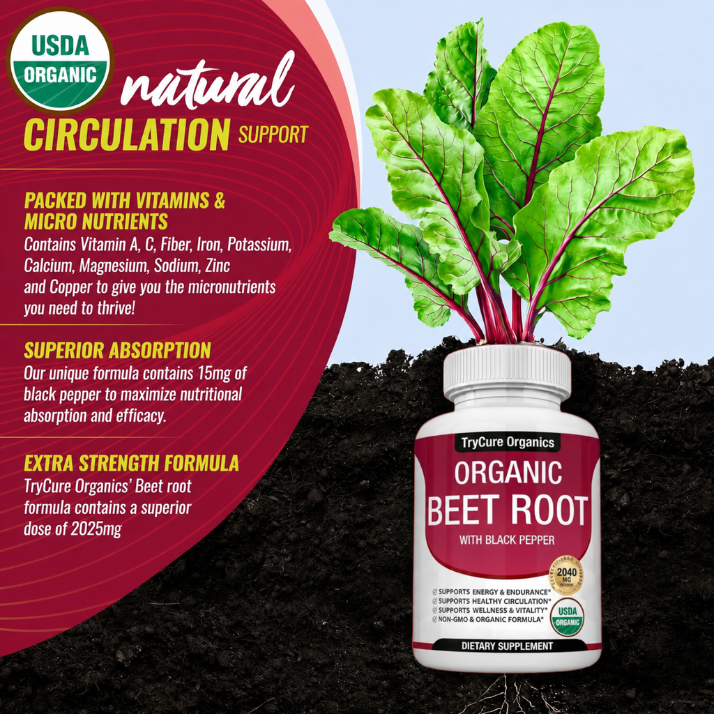 TryCure Beet Root Capsules — Blood Pressure Support — 04 of 05