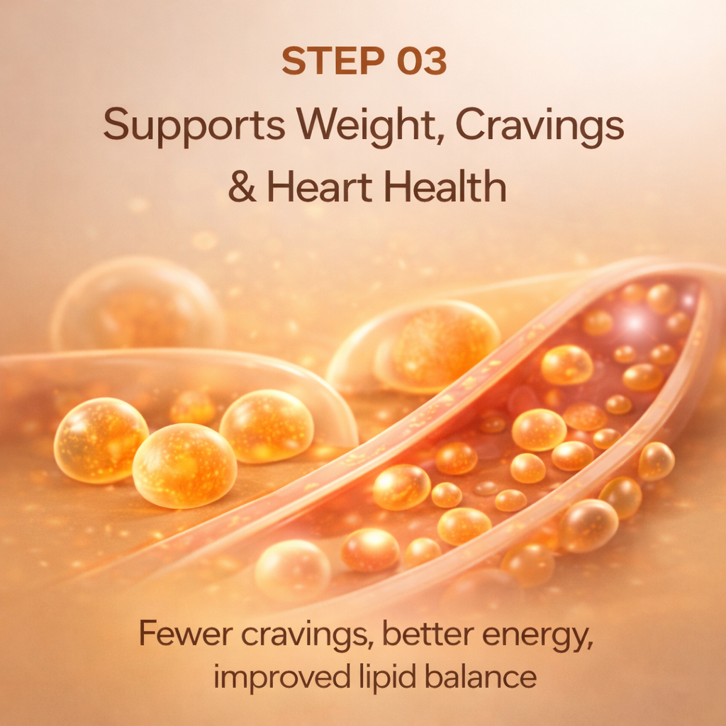 Step 3: Supports weight cravings and heart health