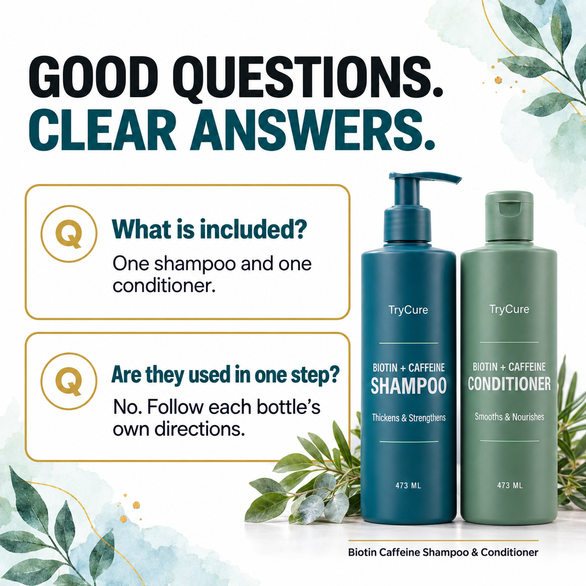 Biotin Caffeine Shampoo & Conditioner — questions