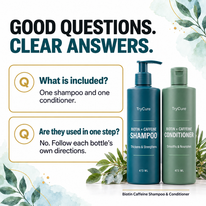 Biotin Caffeine Shampoo & Conditioner — questions