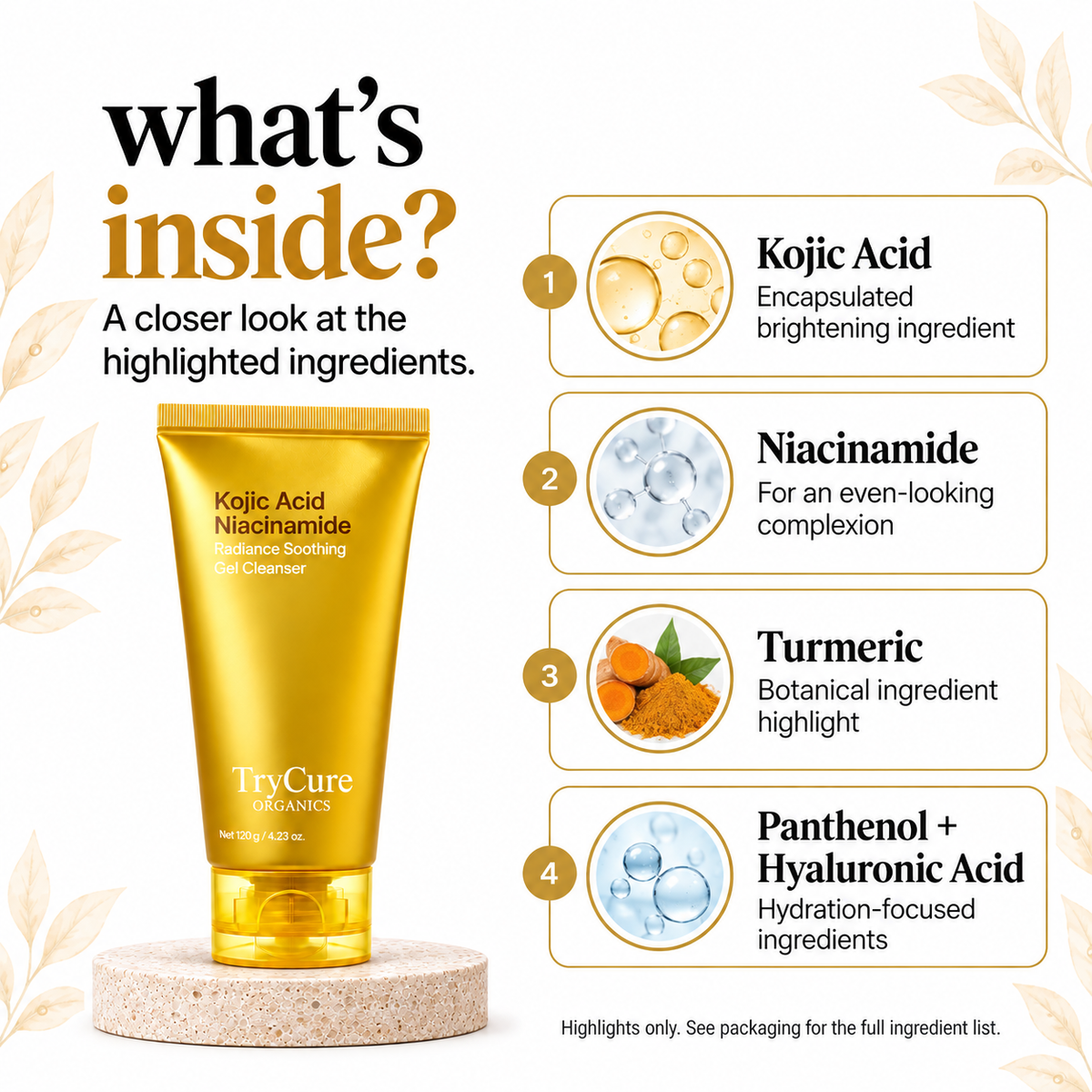Cleanser — 02 inside. TryCure skincare.