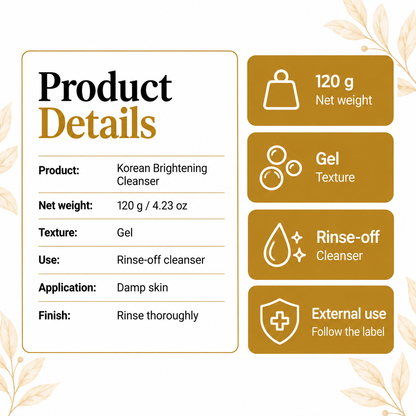 Cleanser — 03 details. TryCure skincare.