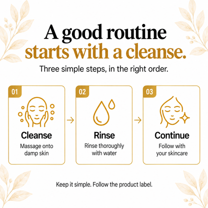 Cleanser — 05 explainer. TryCure skincare.