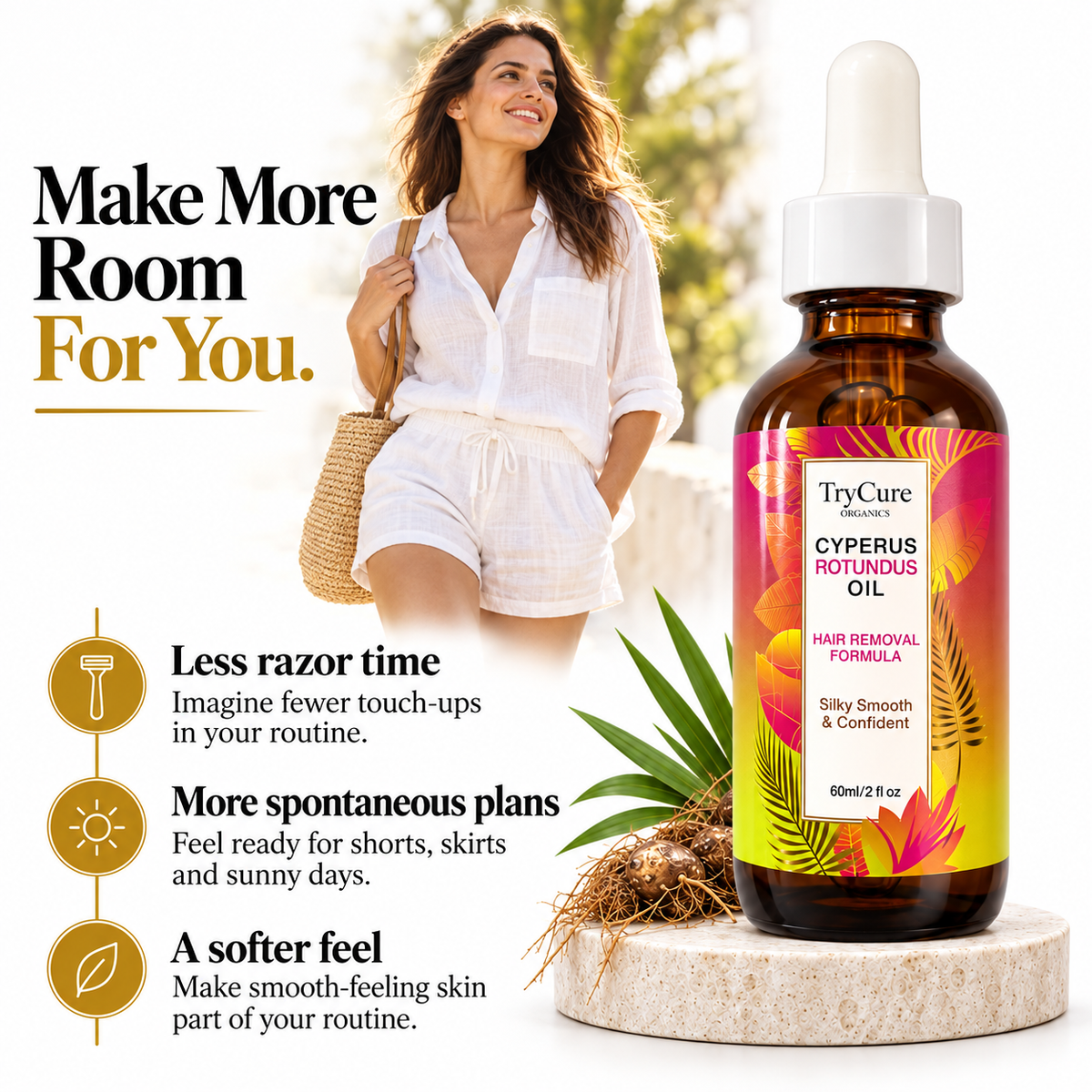 TryCure Cyperus Rotundus Oil — everyday routine benefits