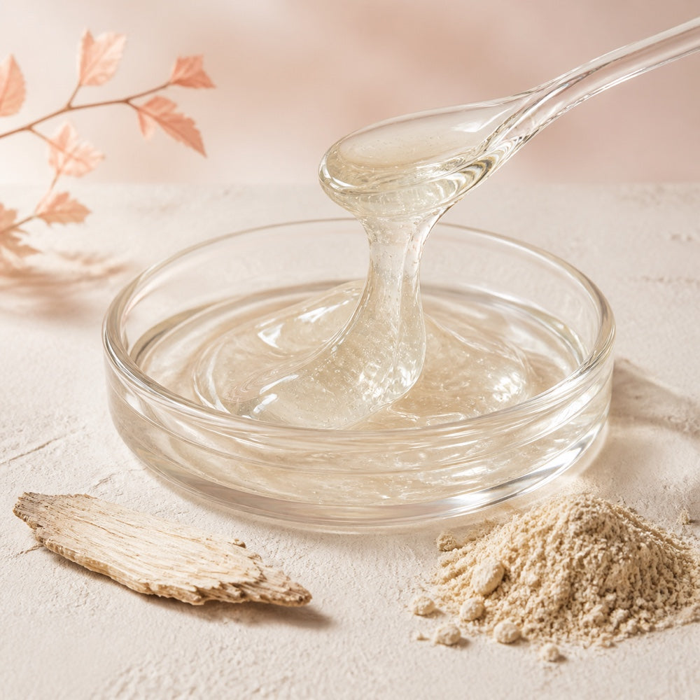 Naturally occurring slippery elm mucilage