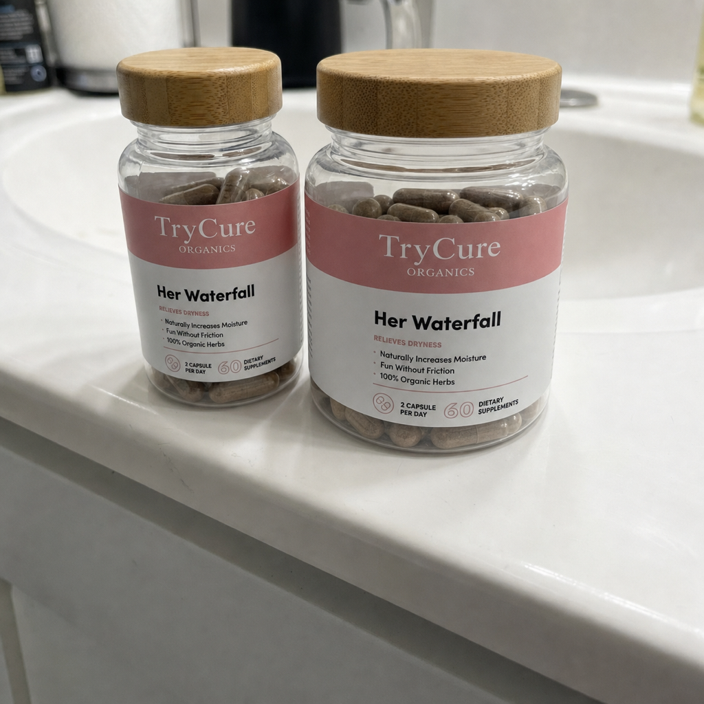 Michelle R. with TryCure Organics Her Waterfall