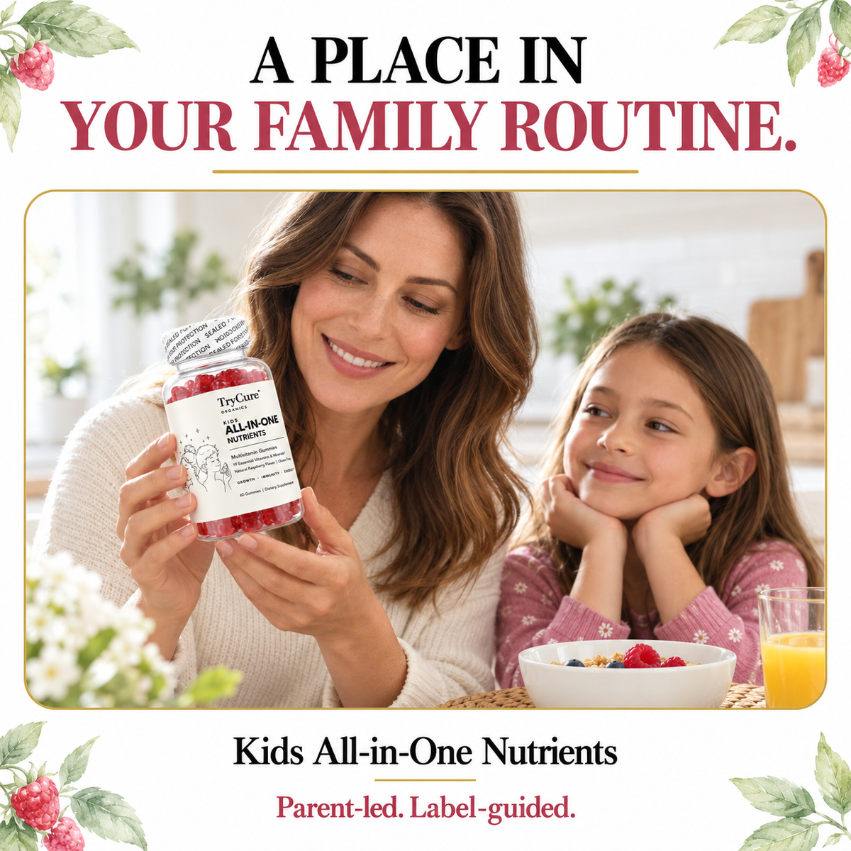 TryCure® Multivitamin Gummies For Kids — everyday routine