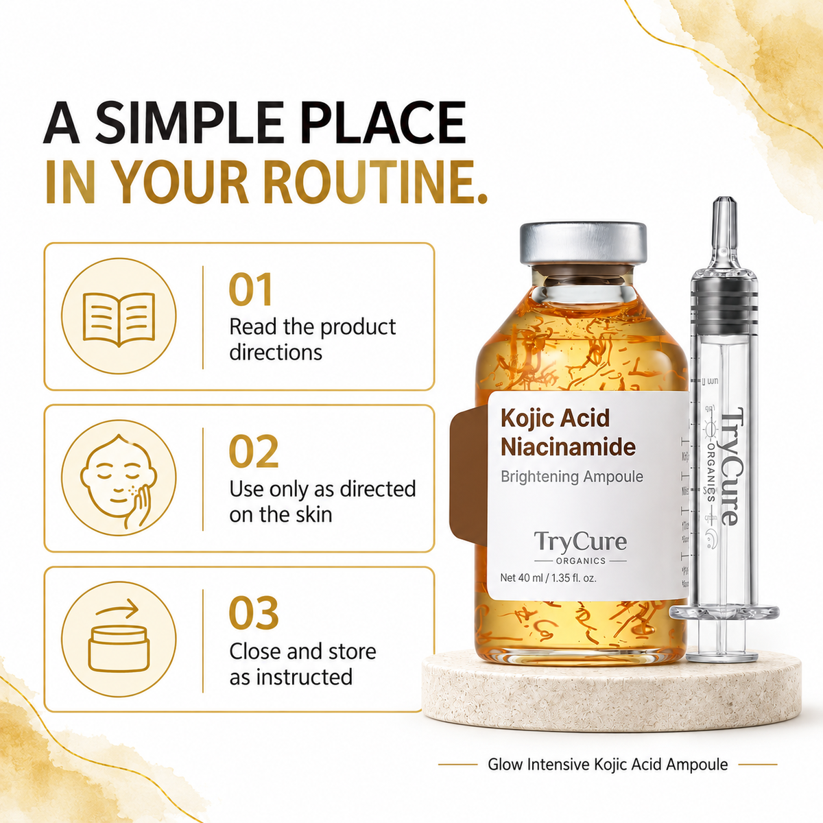 Glow Intensive Kojic Acid Ampoule — routine