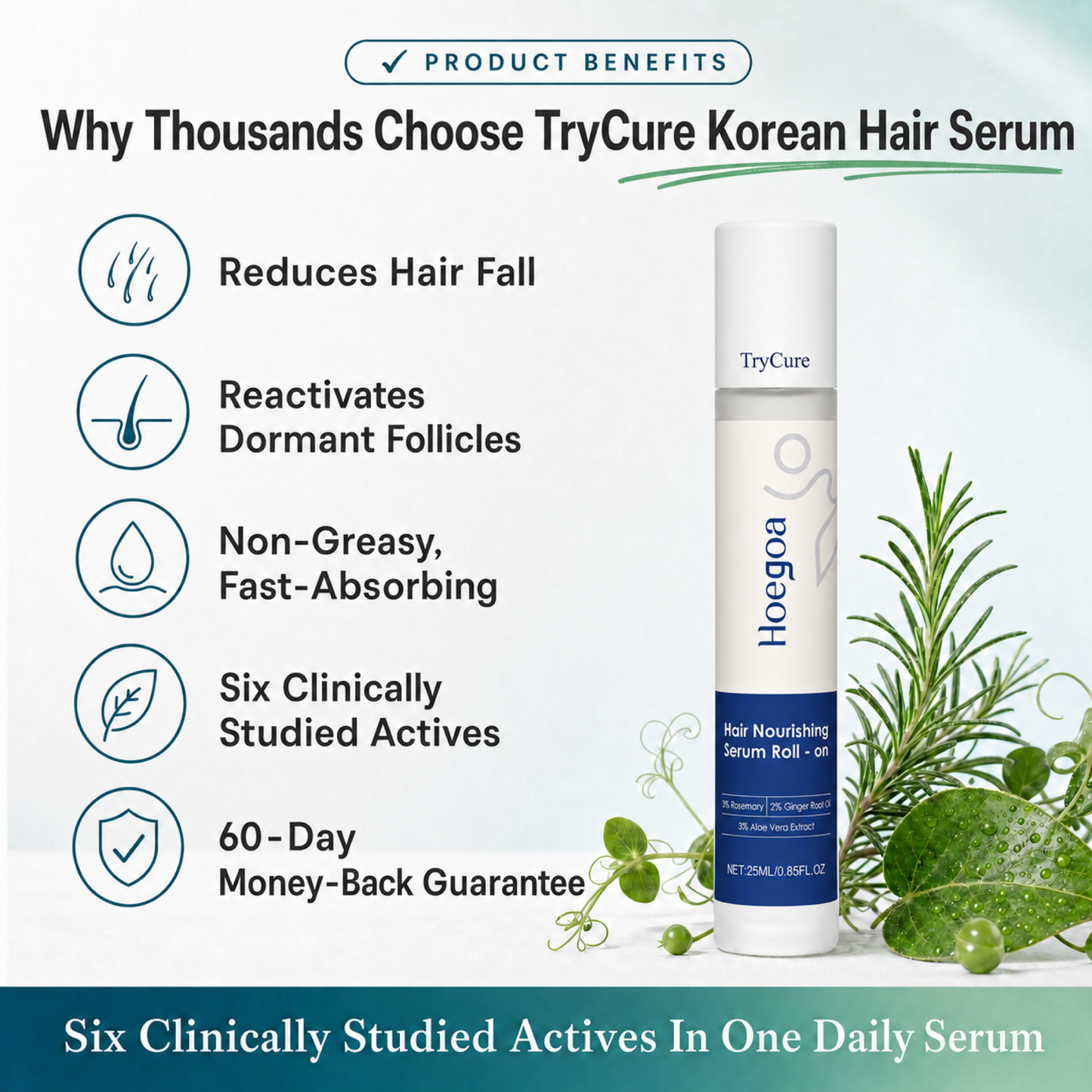 TryCure Korean Rosemary Hair Serum — 05 benefits