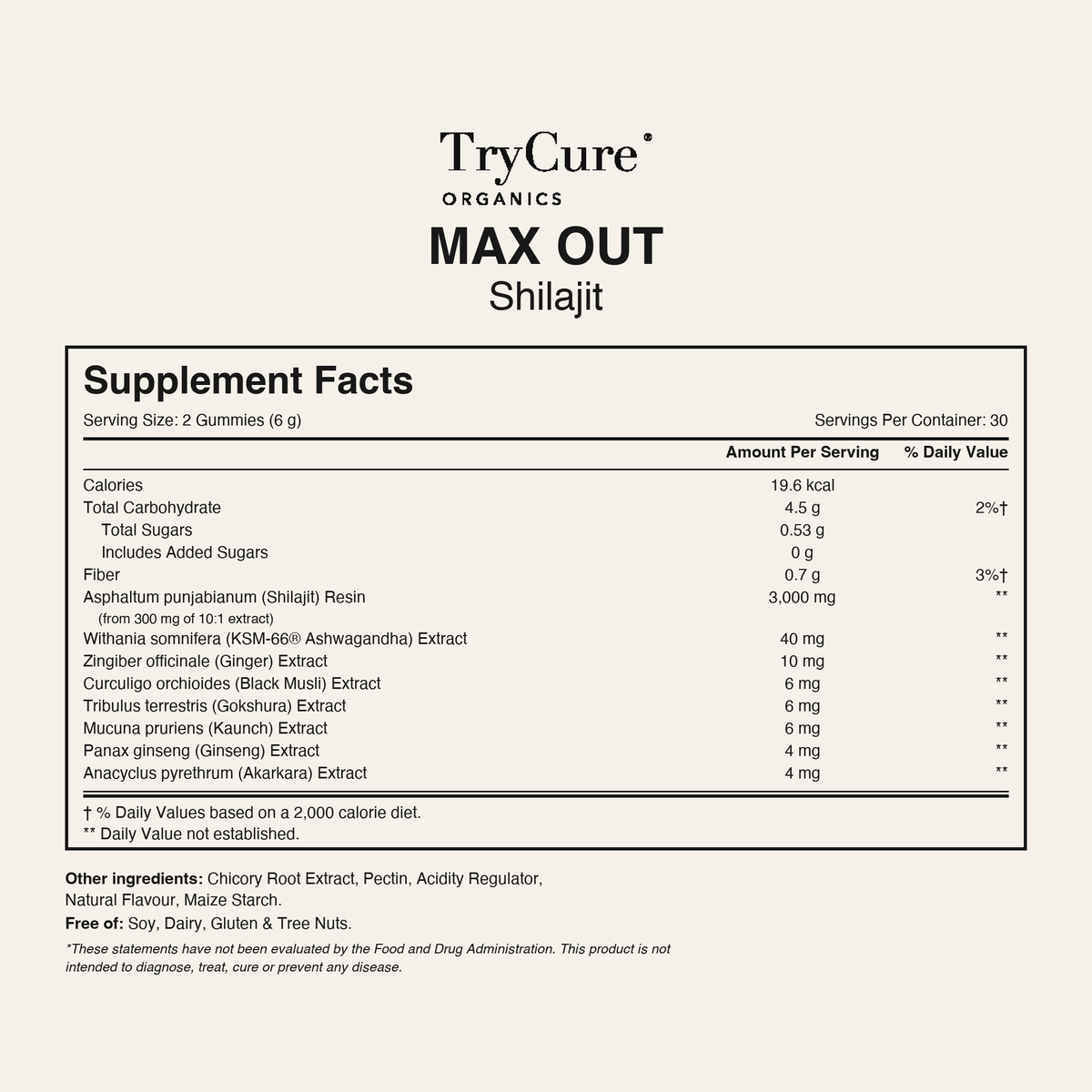 TryCure MAX OUT Shilajit