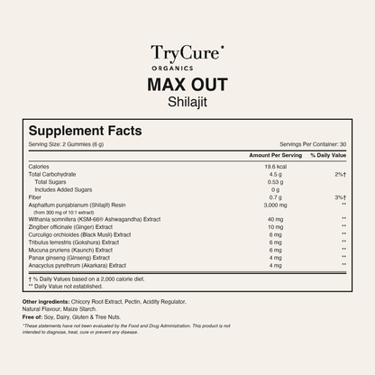 TryCure MAX OUT Shilajit