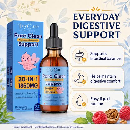 TryCure Para Clean Support for Kids everyday digestive support overview