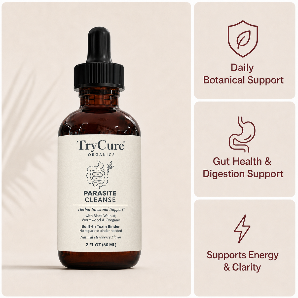 TryCure® Black Walnut Wormwood Parasite Cleanse