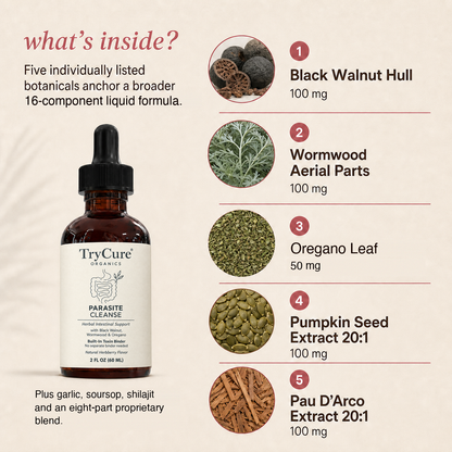 TryCure® Black Walnut Wormwood Parasite Cleanse