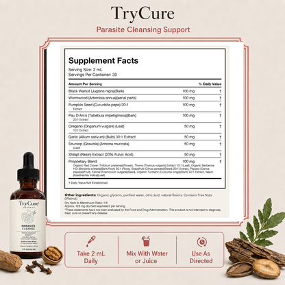 TryCure® Black Walnut Wormwood Parasite Cleanse