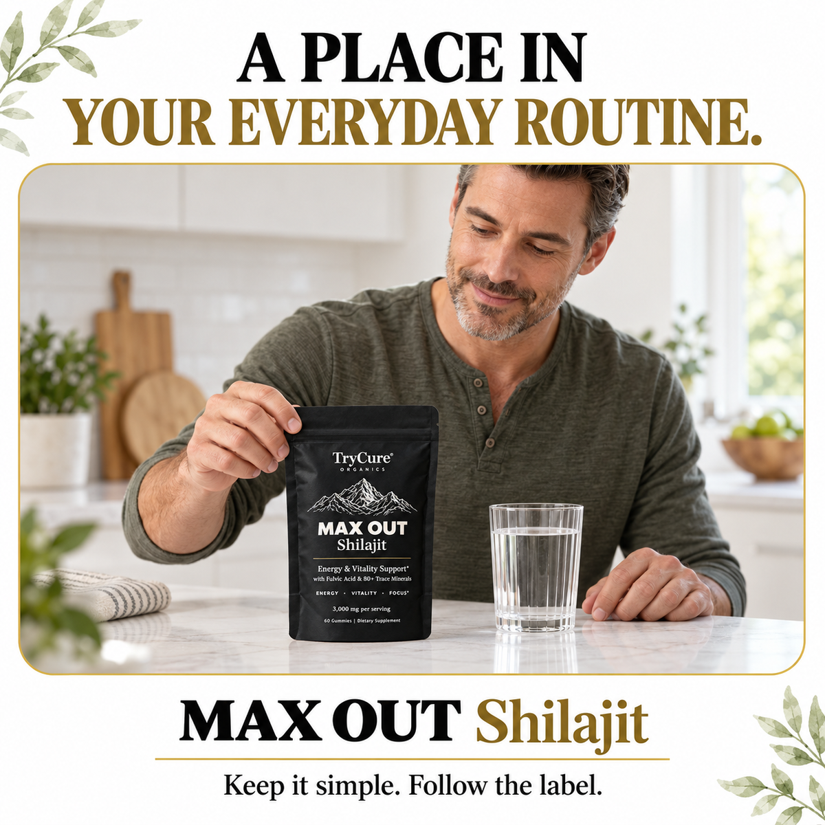 TryCure® MAX OUT SHILAJIT — everyday routine