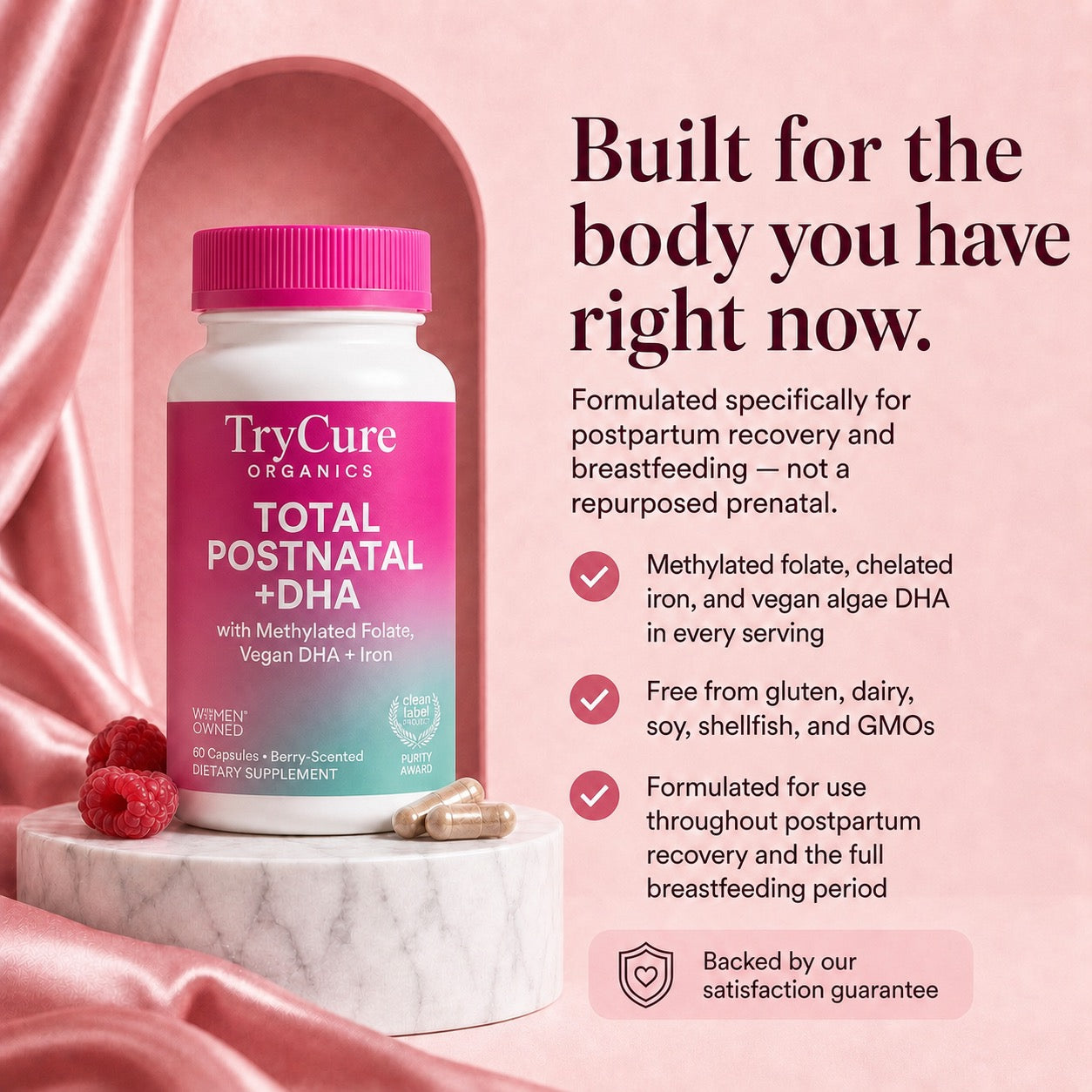 TryCure Total Postnatal + DHA — Postpartum Support — 03 of 08