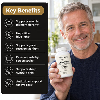Key benefits of TryCure Vision Max eye vitamins