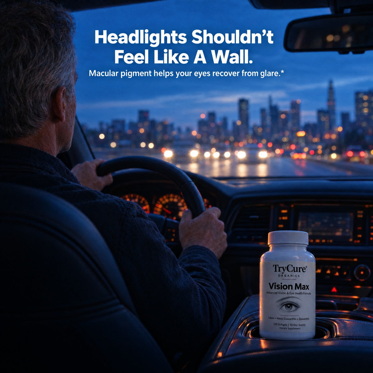 Vision Max for glare recovery when driving at night